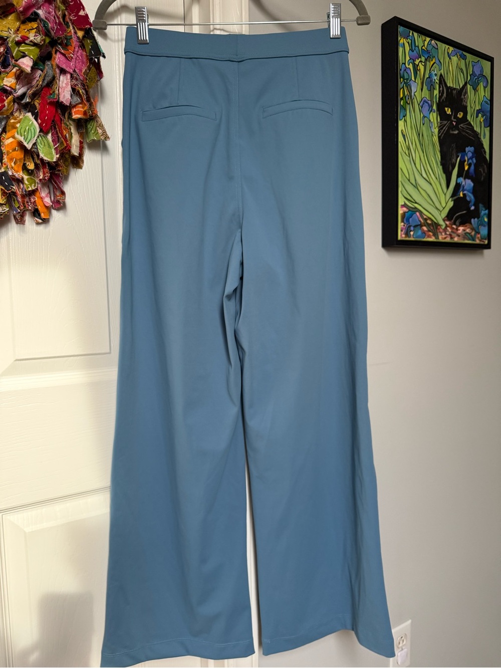 HALARA Wide-Leg High-Rise Pants in Dusty Blue - Picture 7 of 8